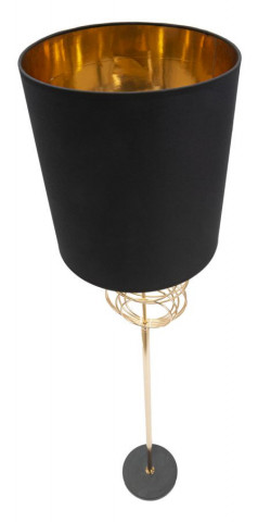 Lampadar auriu/negru din metal, Soclu E27 Max 40W, ∅ 33 cm, Circly Mauro Ferretti - Img 2