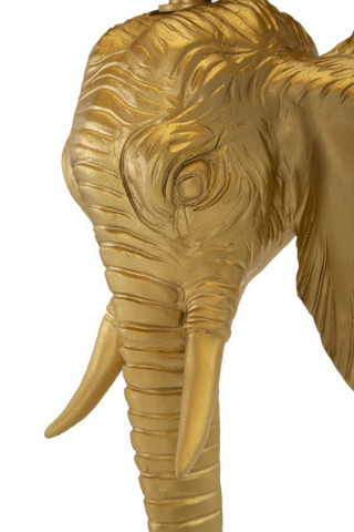 Lampadar auriu/negru din metal, Soclu E27 Max 40W, ∅ 37 cm, Elephant Mauro Ferretti - Img 4