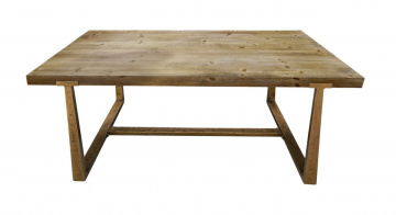 Masa dining din metal si MDF, 180 x 90 x 76 cm, Ankara Mauro Ferreti