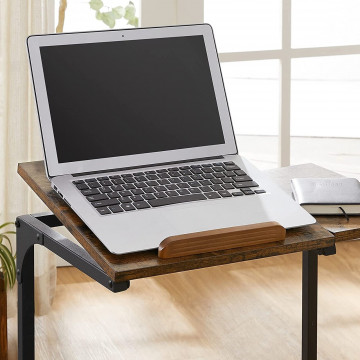 Masa pentru laptop, Vasagle, 55 x 35 x 66 cm, PAL, otel, maro rustic/negru - Img 5