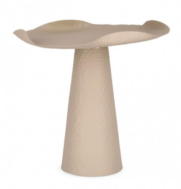 Masuta de cafea bej din metal, ∅ 46 cm, Lalita Bizzotto