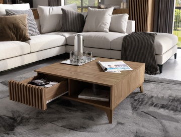 Măsuță de cafea Entsian 80 Coffee Table Artisan Oak - Img 11