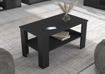 Măsuță de cafea Frazio – 100x55x58 cm – Negru – prezentare de catalog a produsului