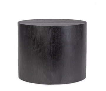 Masuta de cafea neagra din lemn de Frasin, ∅ 50 cm, Stanwood Bizzotto - Img 3