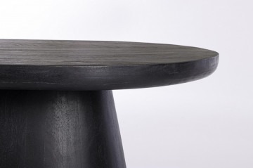 Masuta de cafea neagra din lemn de Mango, 80x56x40 cm, Fuji Bizzotto - Img 6