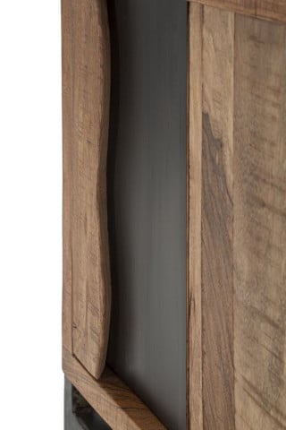 Noptiera maro din lemn de Acacia, 44x40x64 cm, Yellowstone Mauro Ferretti - Img 5