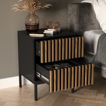 Noptieră Meorati 40 Bedside table negru – Negru - Img 11