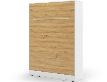 Pat rabatabil Devesto Vertical Wall 140 Artisan Eiche LED, 140x200 cm – Artisan Eiche - Img 6