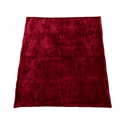 Patura fleece cu blanita Dark Red, Heinner Home, 127x150 cm, 100% poliester, visiniu - Img 4