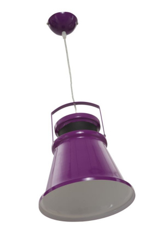Pendul violet din metal, ø 24 x h30 cm, soclu E27, 20W, Maine C Mauro Ferreti - Img 2