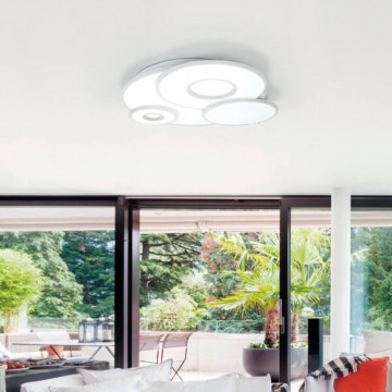 Plafoniera LED 112W, Ø79 cm, Alb, Belinus, Kelektron - Img 6
