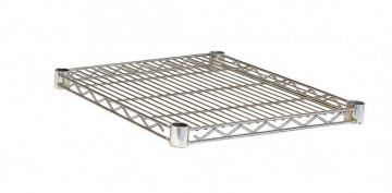 Polita pentru rafturi depozitare modulare crom din metal, 45x45 cm, Lux Bizzotto