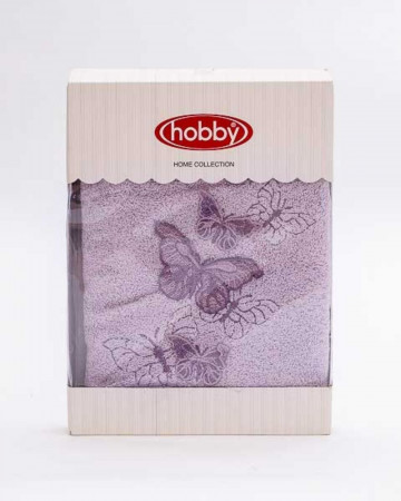 Prosop Hobby Home Collection din bambus; bumbac, absorbtie mare, textura catifelata, 50x90 cm, PBB-01 - Img 5