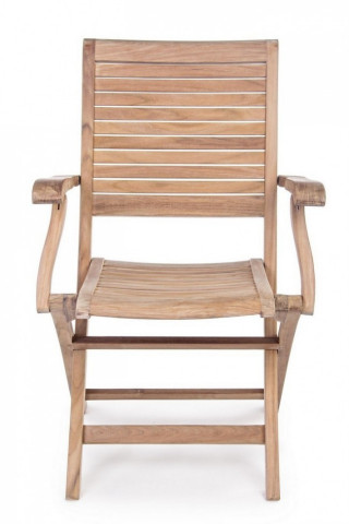 Scaun din lemn, pliabil, cu brate, Maryland, Bizzotto - Img 3
