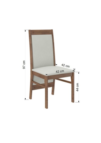 Scaun tapitat, din lemn, K16, ADRK Furniture – fotografie de produs pe fundal neutru