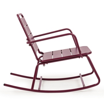 Scaun tip balansoar, burgundy, 90x63x74 cm, Lillian Yes - Img 6