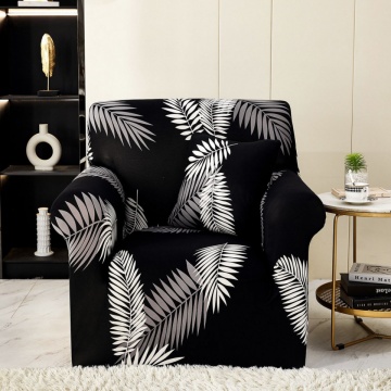 Set huse elastice, canapea 3 locuri + 2 fotolii, cu brate, negru, SHEJ-48 – imagine comercială suplimentară