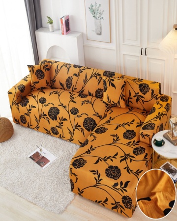 Set Huse Elastice Pentru Coltar, Trandafiri Negrii, HEJ-22 – fotografie alternativă de produs