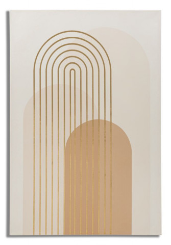 Tablou decorativ multicolor din lemn de Pin si panza, 80x3x120 cm, Shine-A Mauro Ferretti - Img 1