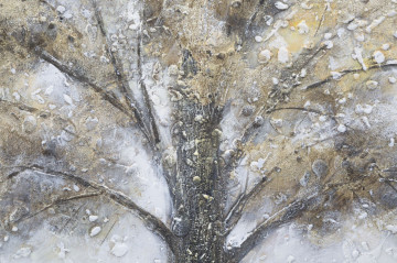 Tablou multicolor din lemn de pin si panza, 140 x 3,8 x 70 cm, Dark A Mauro Ferreti - Img 3