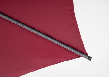 Umbrela de gradina cu brat pivotant rosu bordo din poliester si metal, ∅ 300 cm, Rio Bizzotto - Img 6