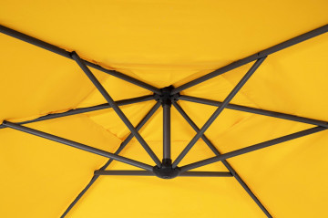 Umbrela de gradina galbena din poliester si metal, ∅ 300 cm, Tropea Bizzotto - Img 8