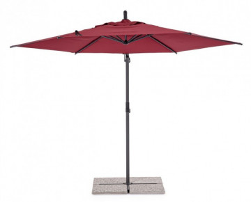 Umbrela de gradina rosu bordo din poliester si metal, ∅ 300 cm, Tropea Bizzotto - Img 3