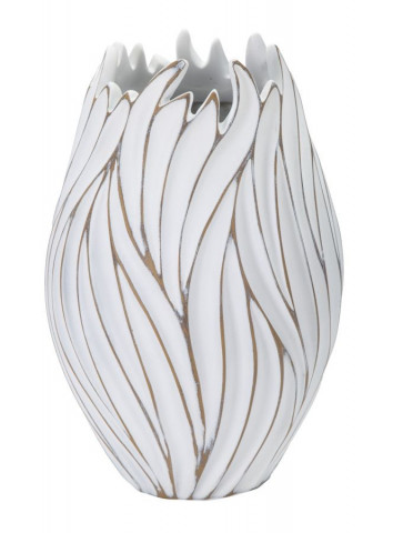 Vaza alb antichizat din polirasina, 41,5 cm, Honduras Mauro Ferretti