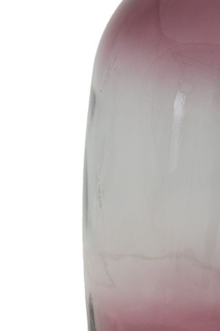 Vaza decorativa alba / roz din sticla reciclata, ø 16 x H38 cm, Napoles Mauro Ferreti - Img 3