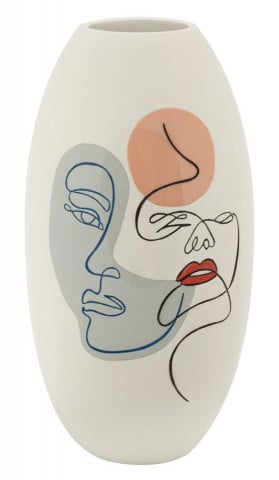 Vaza multicolora din polirasina, 38 cm, Art Mauro Ferretti