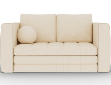 Canapea Kastol , light beige plush extensibil, 137x71x74 cm – Avexin 18