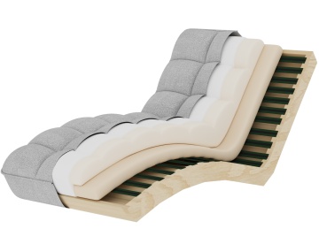 Chaise longue Loren – Verde închis - Img 11