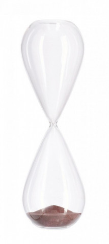 Clepsidră KRONOS, maro transparent, înălțime 38.3 cm, Bizzotto - Img 1