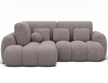 Colțar Cozion extensibil, 267x165x105 cm, orientare stânga – Modullo 03