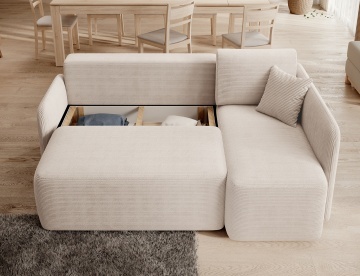 Colțar Hadson extensibil, 206x150x89 cm, orientare dreapta – Jarell 18 – cadru de catalog cu produsul