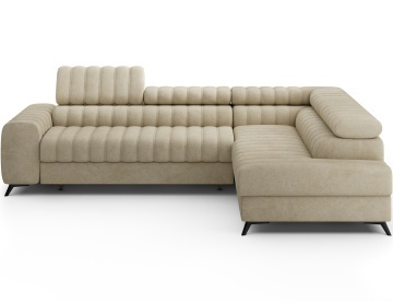 Colțar Kanedo extensibil, 269x204x86 cm, orientare dreapta – Aura 18