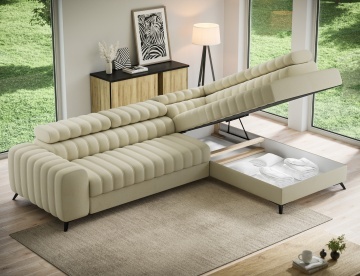 Colțar Kanedo extensibil, 269x204x86 cm, orientare dreapta – Monolith 04 – cadru alternativ al produsului