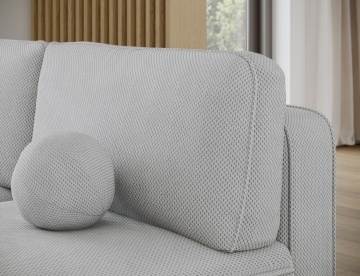 Colțar Livosa extensibil, 220x144x93 cm, orientare stânga – Calmora 04 – fotografie de produs pe fundal neutru