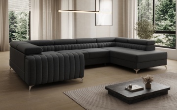 Colțar Louis extensibil, 347x202x92 cm, orientare dreapta – Sawana 14 – prezentare suplimentară a produsului