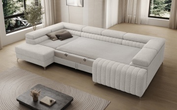 Colțar Louis extensibil, 347x202x92 cm, orientare stânga – Royal 01 – fotografie suplimentară de catalog