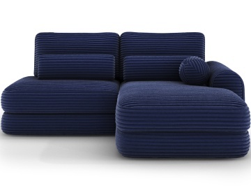 Colțar Ripeli extensibil, 217x175x96 cm, orientare dreapta – Modullo 40