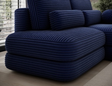 Colțar Ripeli extensibil, 217x175x96 cm, orientare dreapta – Modullo 40 – cadru de prezentare secundar
