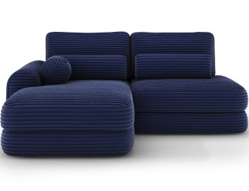 Colțar Ripeli extensibil, 217x175x96 cm, orientare stânga – Modullo 40