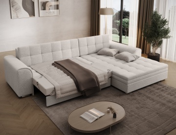 Colțar Sorento extensibil, 296x194x78 cm, orientare dreapta – Royal 01 – prezentare de catalog a produsului