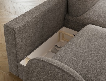 Colțar Tesalia extensibil, 247x150x93 cm, orientare dreapta – Royal 04 - Img 8