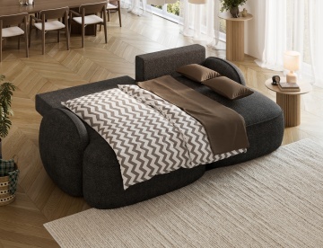 Colțar Tesalia extensibil, 247x150x93 cm, orientare dreapta – Royal 05 - Img 7