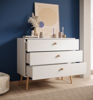 Comodă cu trei sertare, Beni, ADRK Furniture - Img 12