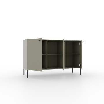 Comodă cu trei usi, 124x41x74cm, Tili System, ADRK Furniture - Img 5