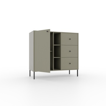 Comodă cu usa si trei sertare, 100x41x95 cm, Tili System. ADRK Furniture – cadru vizual suplimentar al produsului