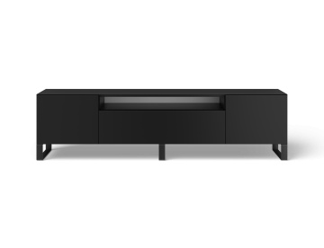 Comodă TV Femur Standing – 200x41x53 cm – Negru